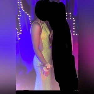 Yellow prom dress
